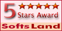 5 STARS AWARD at softsland.com